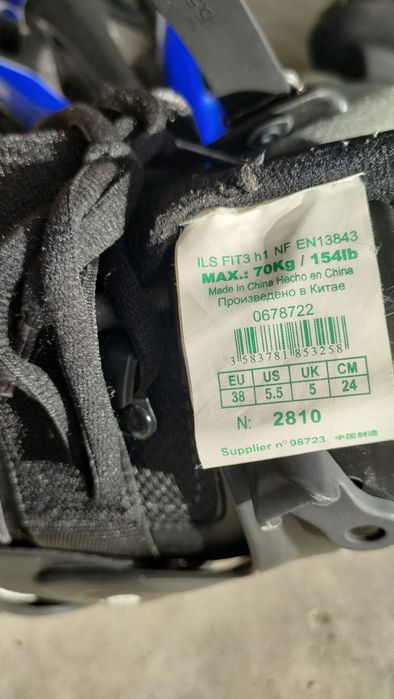 Patins em linha tam 38, marca Oxelo, com capacete