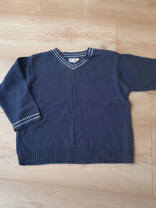 R.86 sweterek chłopięcy granatowy