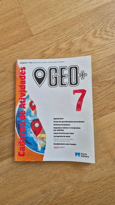 Caderno de atividades Geografia 7º ano "Geo +" da Porto Editora