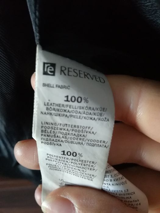 Kurtka skórzana bomberka