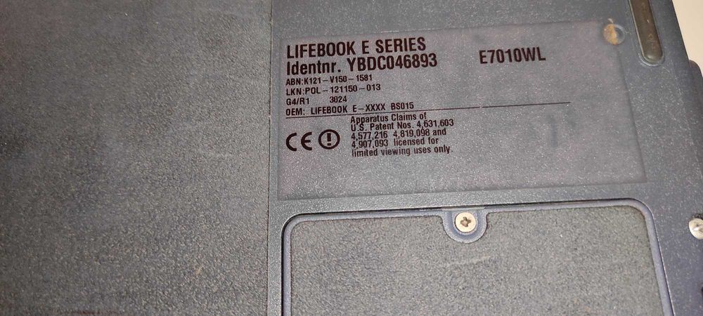 laptop Fujitsu-Siemens LifeBook E-series