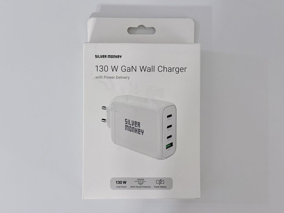 Supercena - Ładowarka sieciowa GaN 130W 3 x USB-C + USB-A