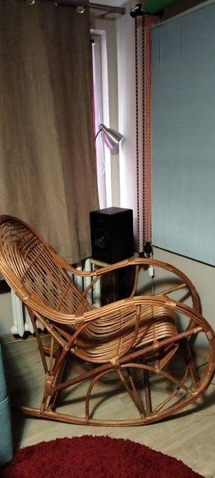 Wiklinowy fotel bujany