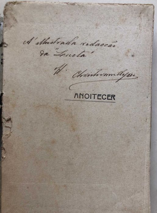 Anoitecer - Christovam Ayres - Dedic: ao director de Alucta