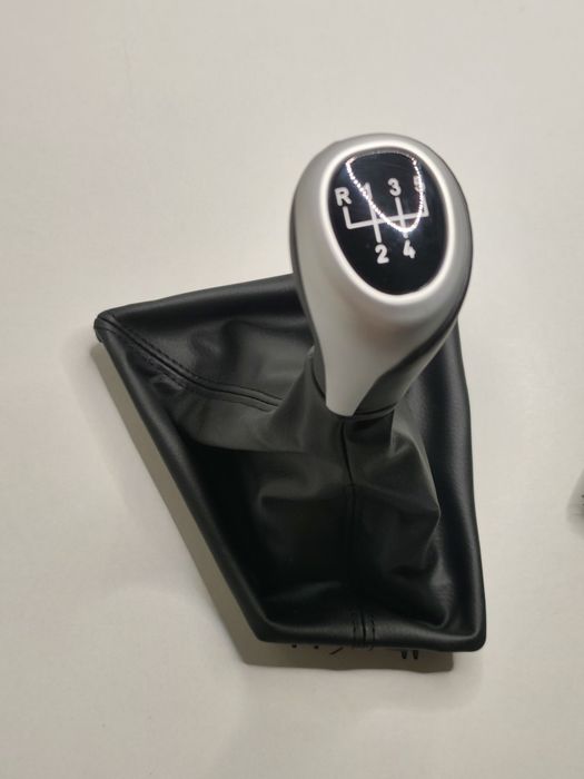 Manete Fole Mudanças BMW F30 F31 F34 Série 3 Moca Alavanca Caixa Velocidades Punho 5v 6v Coifa Pele Moldura Base Novo