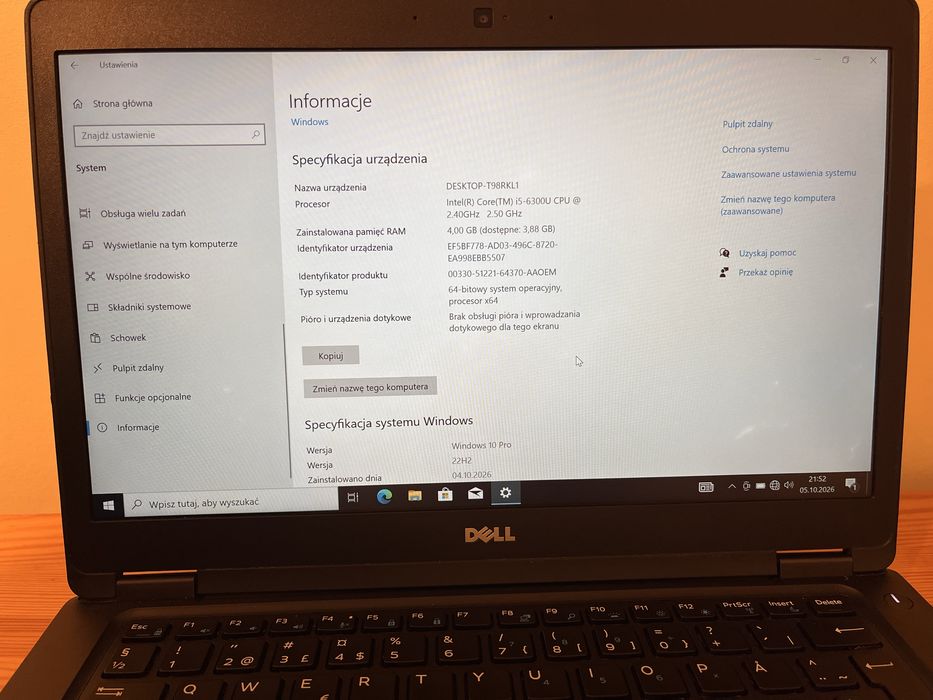 Dell Latitude 4gb ram ddr4 128gb ssd i5 fullHD
