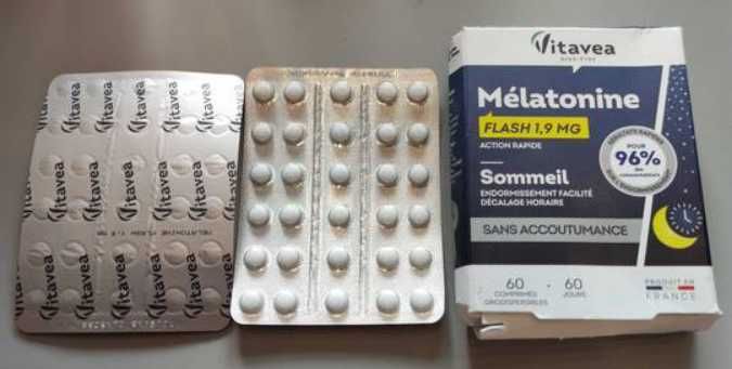 Melatonina Flash 1,9mg Vitavea 96% Wysoka dawka Ułatwia zasypianie tabletki 60 szt