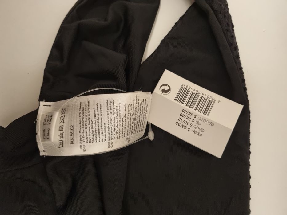 Bikini preto rendado - S