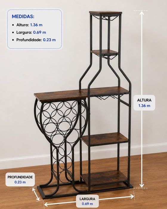 Garrafeira para sala