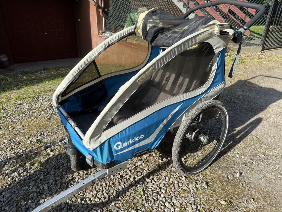 Przyczepka rowerowa Qeridoo Kidgoo 2 wózek dwoje dzieci