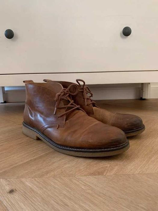 Trzewiki skórzane ZIGN chukka r.44 Made in Portugal