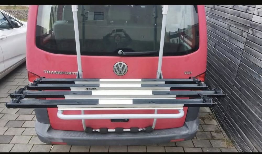 Thule 973 bagażnik rowerowy na klapę bus, T4 T5 VITO TRAFIC Kamper