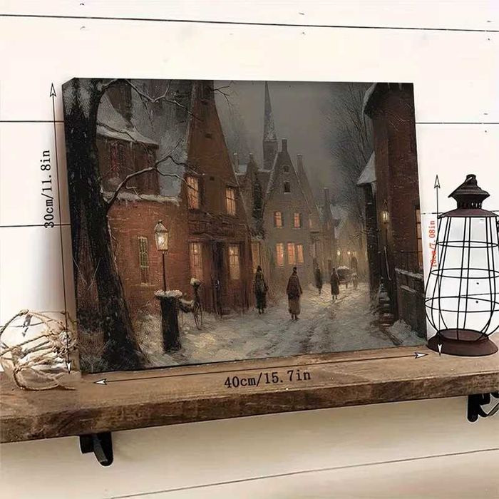 Obraz na płótnie w drewnianej ramie, Ś