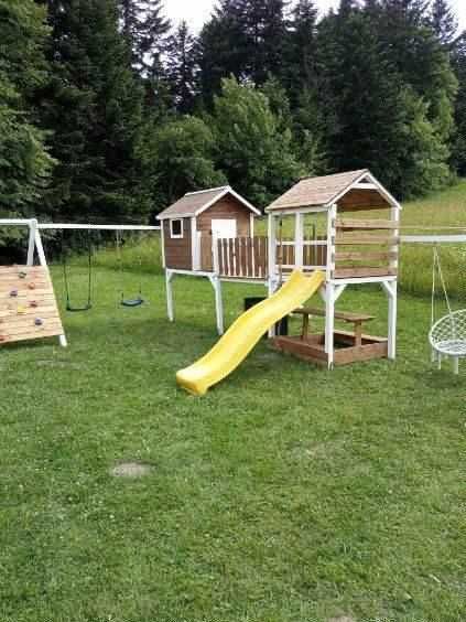 MONTAŻ GRATIS Plac zabaw Domek mostek Ścianka Bocianie gniazdo Piaskow