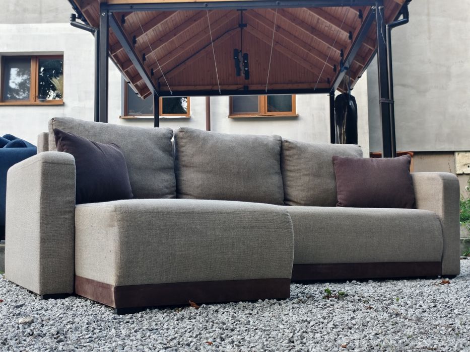 OUTLET Kanapa Sofa Rozkładana Łożko NAROŻNIK Transport Wniesienie GRATIS