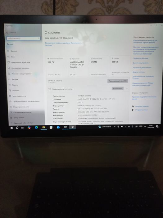 Microsoft surface pro 5 , отличное состояние