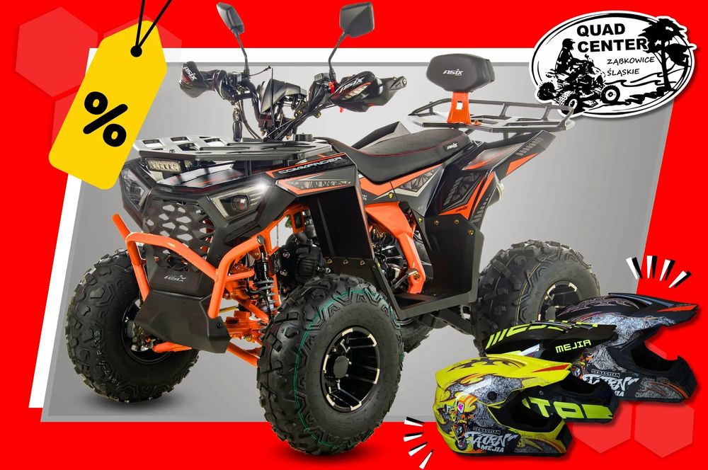ASIX Inny Quad ATV 125cc ASIX Commander A2 Półautomat 8' cali LED Licznik LCD
