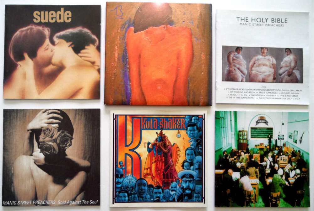 CD's Manic St Preachers, Blur, Oasis, Suede, No Doubt (individua/lote)