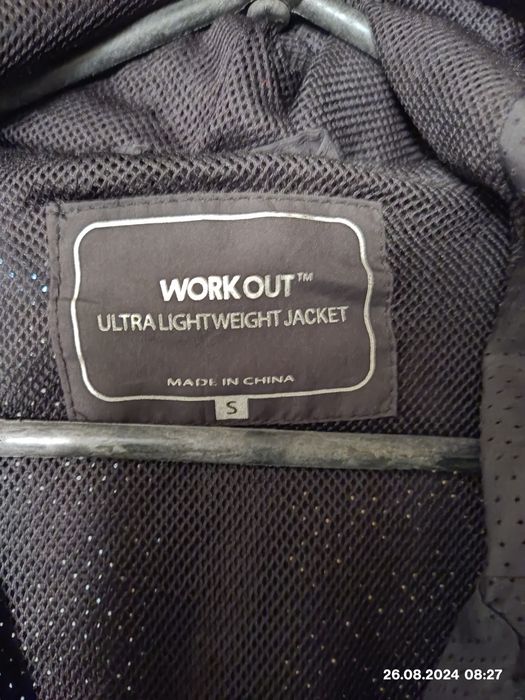 Вітровка work out  Ultra light спортивная work out унисекс