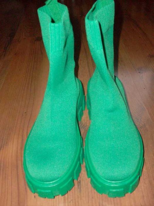 Botki wiosna jesień zielone R.39 nowe