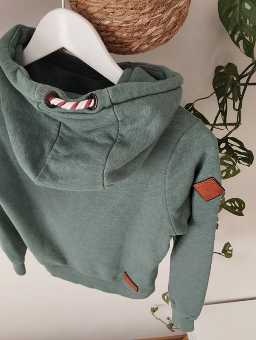 Miętowa bluza damska z kapturem r. XS Naketano