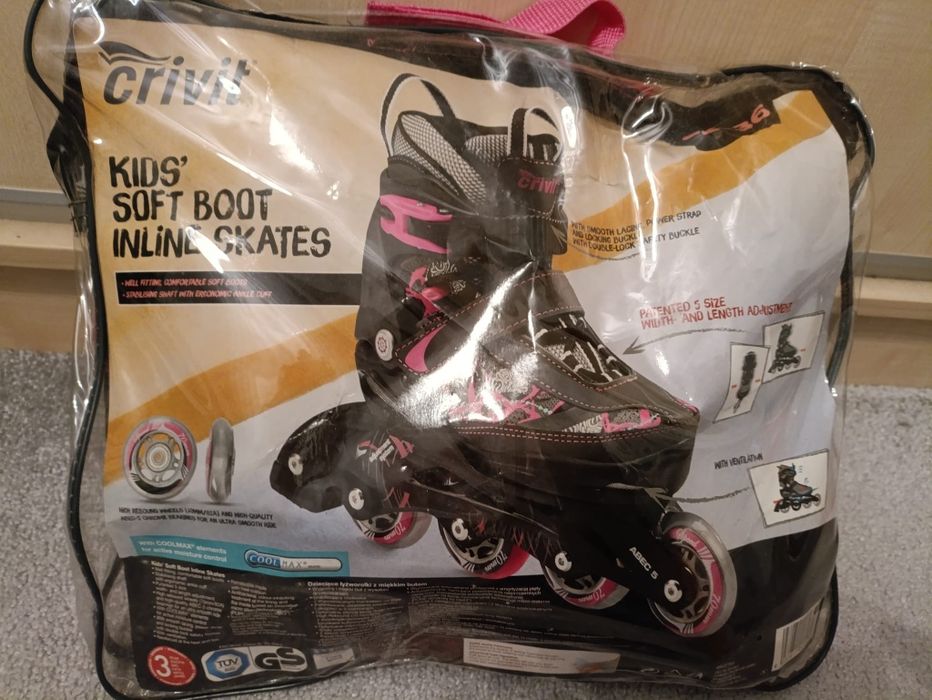 Rolki regulowany rozmiar