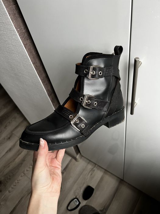 Ботільйони Massimo Dutti,шкіряні чоботи OMG