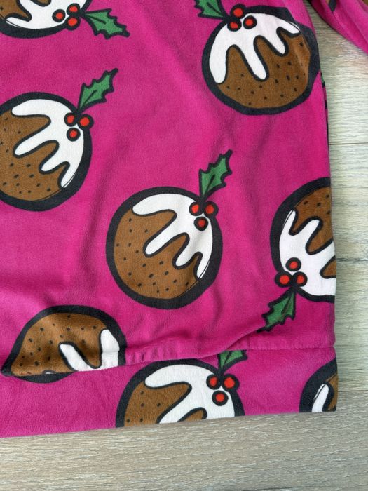 Піжамна кофта лонгслив світшот жіночий велюровий новорічний різдвяний