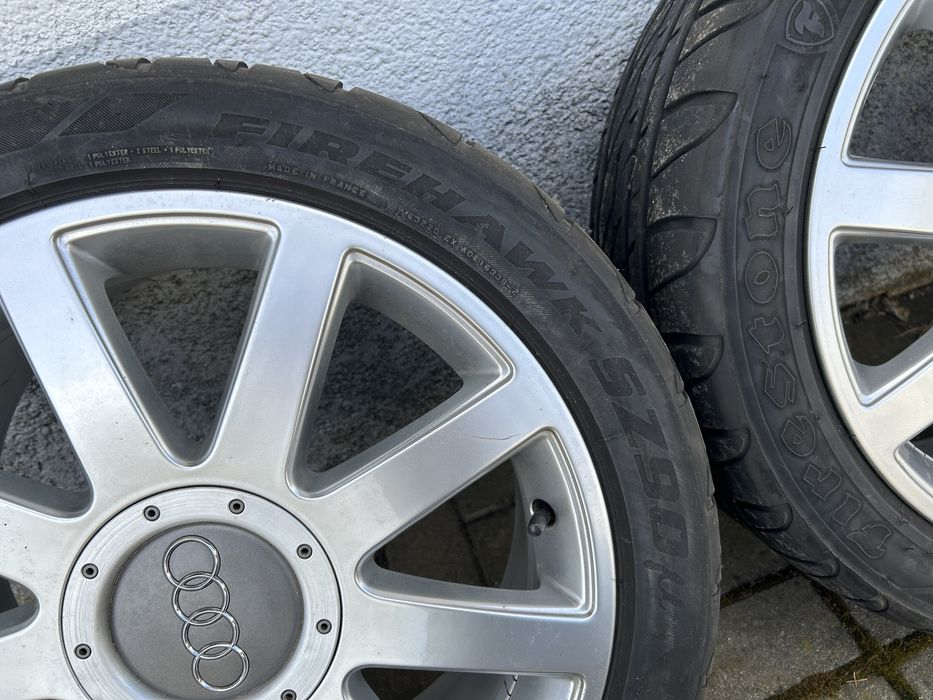 KOŁA LETNIE AUDI 5x112 17” + Firestone 225/45R17 2018r A3 8P