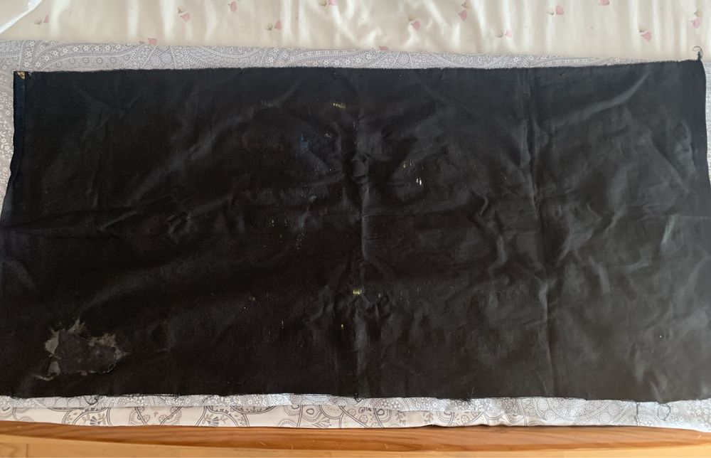 Pintura sobre tecido de veludo