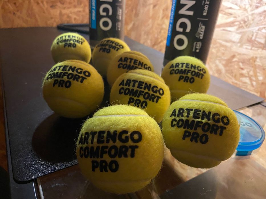 Raquete ténis Prince 300g + Raquete Artengo + 8 bolas artengo (novas)