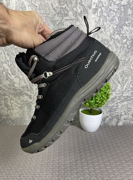 Quechua waterproof ботинки 40 размер трекинговые черные оригинал