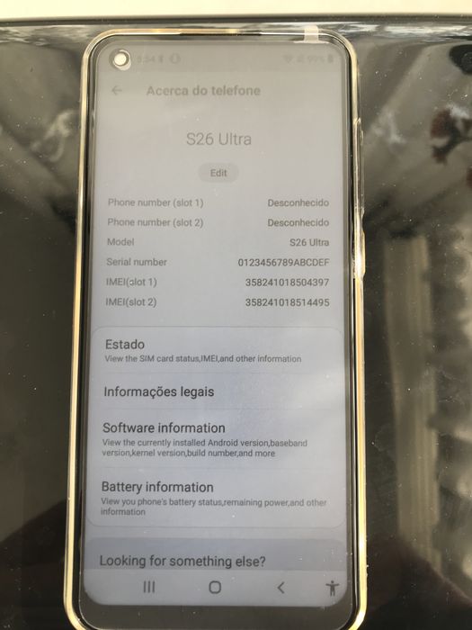 Telemovel S 26 ultra novo na caixa