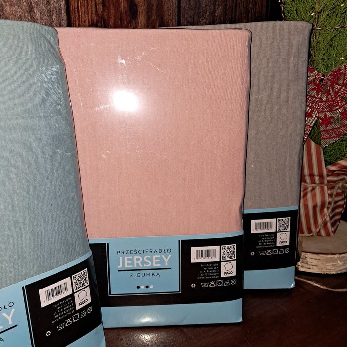Prześcieradło Jersey z gumna 160x200 NOWE