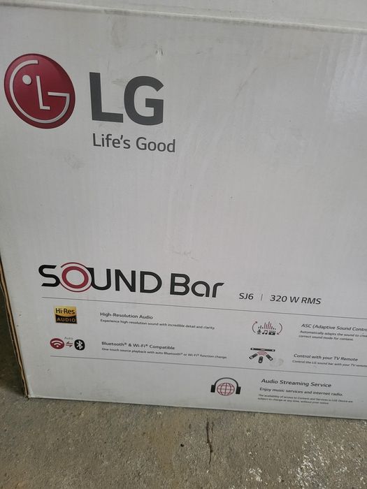 SOUND BAR LG SJ6 320 W RMS soobufer