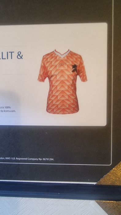 Camisola  da Holanda  da laranja mecânica  assinada  pelos 3 maiores