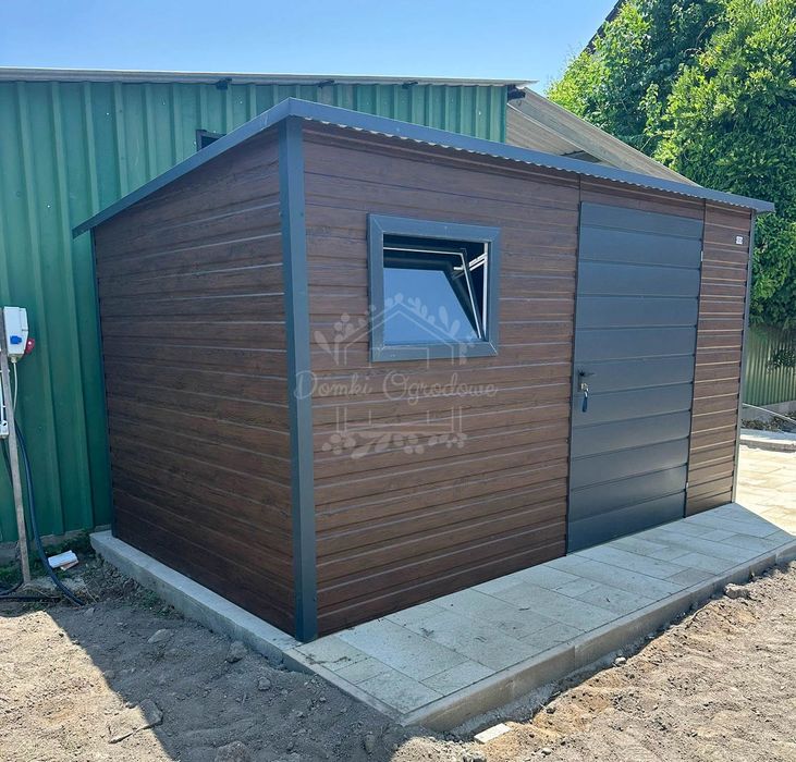 Schowek - domek ogrodowy 3x2m - drzwi - okno drewnopodobny ID1052