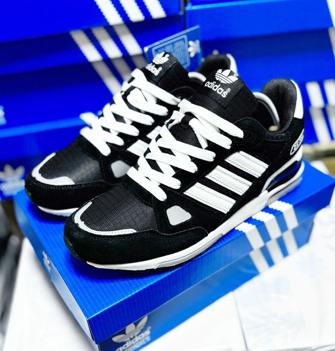 (2220) Кросівки Adidas ZX 750 чорні (41-46) адідас