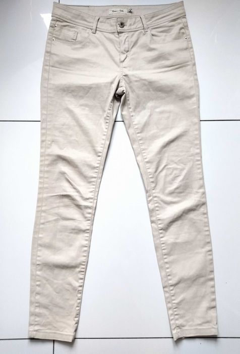 Spodnie bawełniane Basic Massimo Dutti