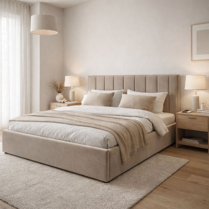 Ліжко 160*200 з м’якою спинкою | виробник