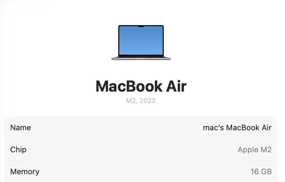 MacBook Air 13 2022 M2 16GB 512GB SSD Gray 86%