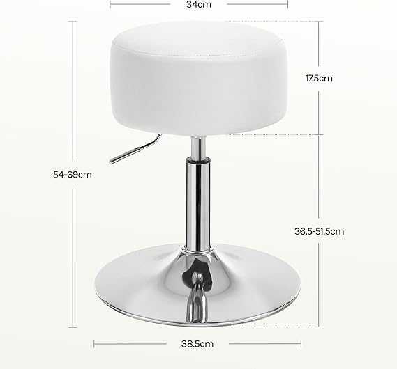 Hoker okrągły stołek barowy, nowy