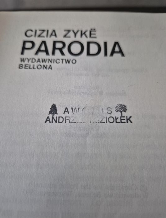 Książka Cizia Zyke - Parodia