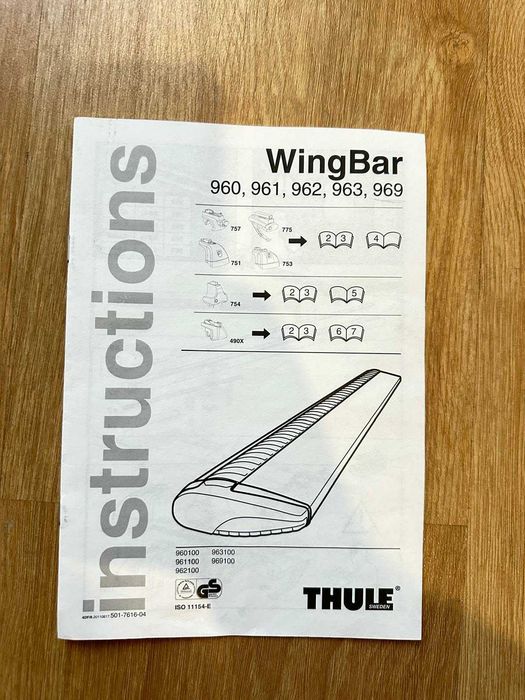Barras Tejadilho Thule WingBar Evo