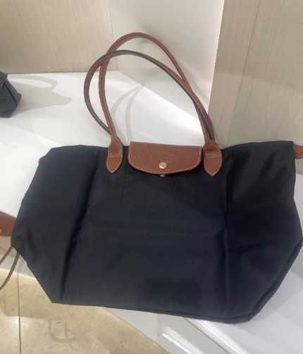 Longchamp Le Pliage – Duża Torba Czarna, Wyjątkowa i Elegancka