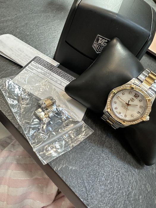 Tag Heuer Aquaracer masa perlowa, diamenty