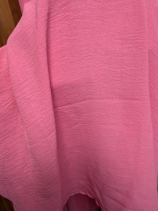 Новий рожевий літній сарафан максі з кишенями