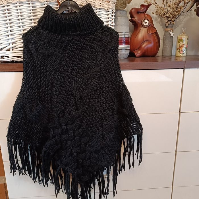 Ponczo czarne uniwersalne