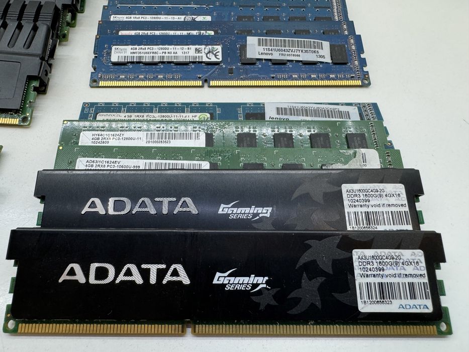 Ddr 3  4Gb  1333/1600Mhz  Corsair, Kinston, Samsung, hynix