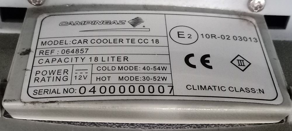 Geleira campingaz auto